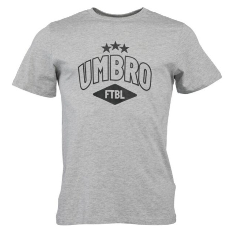 Umbro FW COLLEGIATE GRAPHIC TEE Pánské triko, šedá, velikost