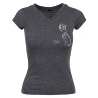 Ladies Only Love Tee - charcoal