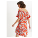 Bonprix BODYFLIRT šaty s odhalenými rameny Barva: Oranžová, Mezinárodní