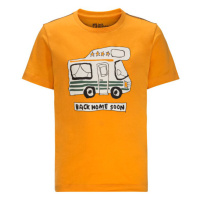 Jack Wolfskin Wolf & Van T B, orange pop Dětské bavlněné triko