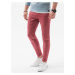 Červené pánské džíny Ombre Clothing P1058