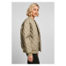 Dámská bomber bunda Urban Classics Oversized Diamond Quilted - khaki