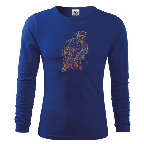 Jazz saxofon splash - Triko dětské Long Sleeve