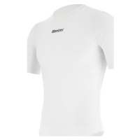 SANTINI Cyklistické triko s krátkým rukávem - DELTA - bílá