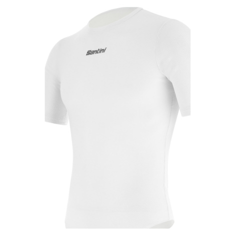 SANTINI Cyklistické triko s krátkým rukávem - DELTA - bílá