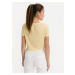 Žluté dámské tričko s potiskem Roxy