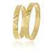 Snubní prsteny ze žlutého zlata SNUB0141 + DÁREK ZDARMA