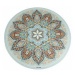 Sharp Shape Round yoga mat Mandala