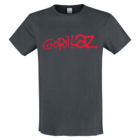 Gorillaz Amplified Collection - Logo Tričko charcoal