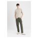 DEFACTO Gabardine Trousers Straight Fit Pocket Straight Leg