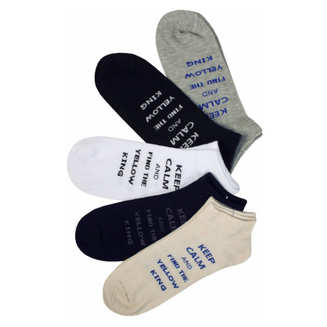 Cool pánské kotníčkové ponožky - 3páry vícebarevná PESAIL