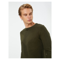 Koton Knitwear Sweater Crew Neck Textured Long Sleeve