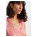 Bonprix BODYFLIRT krajkované šaty s pajetkami Barva: Růžová, Mezinárodní