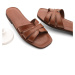 Marjin Women's Genuine Leather with Eva Soles. Daily Slippers, Wide Range of Black.