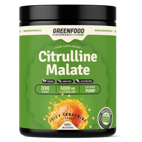 GreenFood Performance Citrulline Malate Juicy mandarinka 420 g GreenFood Nutrition