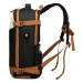 Miss Lulu Voděodolný funkční batoh s USB portem 24L - černý