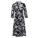 Černé dámské květované šaty ORSAY