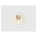 Benetton, T-shirt With Print In Warm Organic Cotton