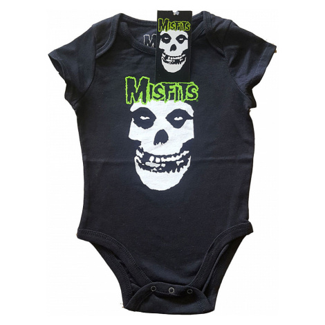 Misfits kojenecké body tričko, Skull &amp; Logo Black, dětské RockOff