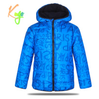 Chlapecká zimní bunda KUGO FB0316, světle modrá Barva: Modrá světle