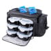GymBeam Fit Prep Black taška na jídlo + 6 krabiček