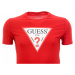Pánské červené tričko Guess s potiskem trojúhelníku