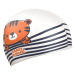 Plavecká čepice mad wave tiger swim cap bílá