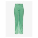 Světle zelené dámské široké džíny Pieces Holly