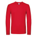 B&amp;C Pánské tričko s dlouhým rukávem TU05T Red