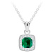 Preciosa Překrásný stříbrný náhrdelník Minas 5312 66 (řetízek, přívěsek)