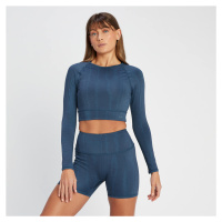 MP Dámský Tempo Reversible Crop Top S Dlouhým Rukávem – Břidlicový