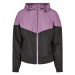 Dámská jarní/podzimní bunda Urban Classics Ladies Arrow Windbreaker - fialová,černá