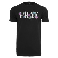 Černé tričko Flower Pray Tee