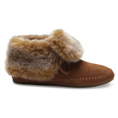 Chestnut Suede Faux Hair Women's Zahara