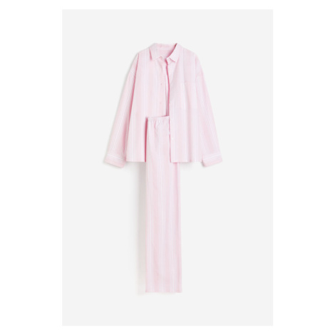 H & M - Pyžamo: košile a kalhoty - růžová H&M