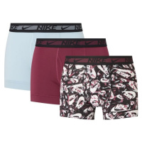 Nike TRUNK 3P Pánské boxerky, vínová, velikost