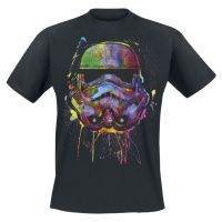 Star Wars Paint Splats Helmet Tričko černá