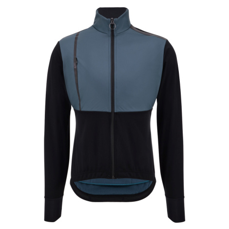 SANTINI Cyklistická zateplená bunda - VEGA ABSOLUTE - modrá/černá