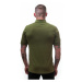 SENSOR MERINO ACTIVE POLO pánské triko kr.rukáv safari green