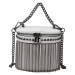 Bucket kabelka s kovovými třásněmi