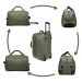 Konofactory Zelená cestovní taška na kolečkách "Dynamic" - M (35l) L, XL