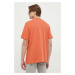Bavlněné tričko Levi's oranžová barva, s aplikací