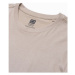 Ombre Pánské basic tričko s dlouhým rukávem Hippolyt Béžová