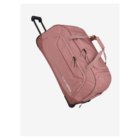 Růžová cestovní taška Travelite Kick Off Wheeled Duffle XL Rosé