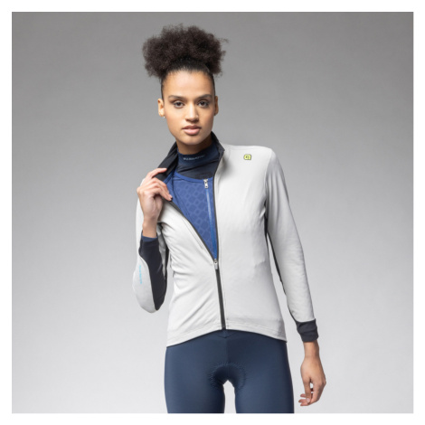 ALÉ Cyklistická větruodolná bunda - KLIMATIK K-DOUBLE - bílá