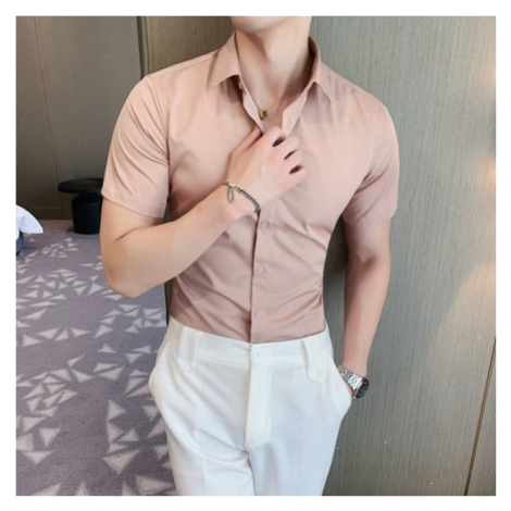 Kvalitná pánska košeľa elegantná s krátkym rukávom JFC FASHION
