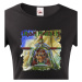 Dámské tričko s potiskem rockové kapely Iron Maiden - parádní tričko s kvalitním potiskem