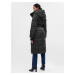Černý dámský zimní prošívaný kabát s kapucí GAP