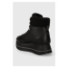 Kožené boty Karl Lagerfeld VELOCITA MAX KC dámské, černá barva, na platformě, lehce zateplené, K