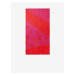 Červeno-růžový dámský květovaný šátek Desigual Altura
